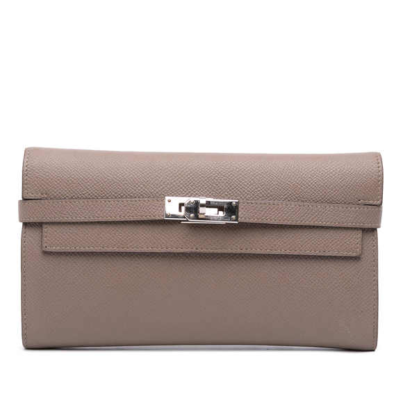Pre-Loved Hermes Epsom Kelly Longue Wallet - Picture 1 of 7